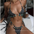 2020 Hot Sale Explosion Bikini High Quality Dot Printing Bikini Ladies Swimsuit Textured Swimwear